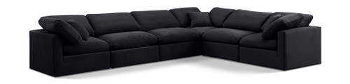 Indulge - Velvet 6 Piece Modular Corner Sectional