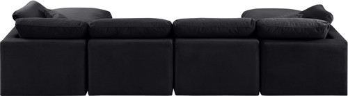 Indulge - Velvet 6 Piece Modular Double Chaise Sectional