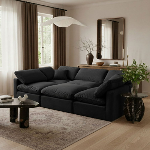 Indulge - Velvet 6 Piece Modular Sectional