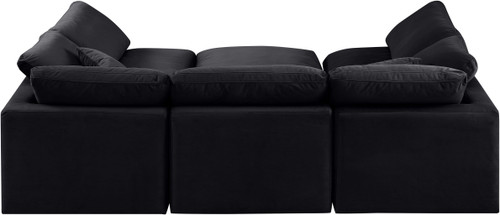 Indulge - Velvet 6 Piece Modular Sectional
