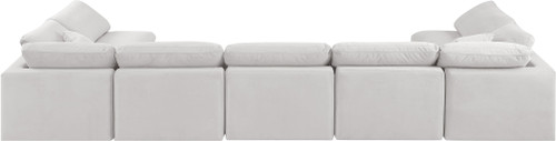 Indulge - Velvet 7 Piece Modular U-Shaped Sectional