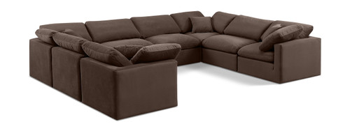 Indulge - Velvet 8 Piece Modular Sectional