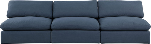Comfy - Linen Modular Armless Sofa 3 Seats