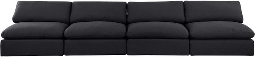 Comfy - Linen Modular Armless Sofa 4 Seats