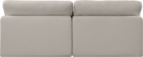 Comfy - Linen Modular Armless Sofa 2 Seats