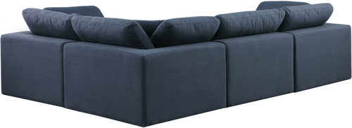Comfy - 4 Piece Linen Fabric Modular Sectional