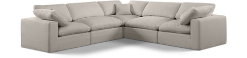 Comfy - 5 Piece Linen Modular Corner Sectional