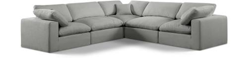 Comfy - 5 Piece Linen Modular Corner Sectional