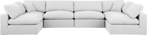 Comfy - 6 Piece Linen Modular Armless Sectional