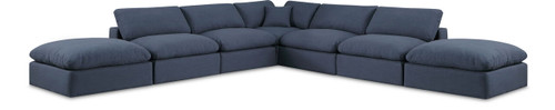 Comfy - 7 Piece Linen Modular Corner Sectional