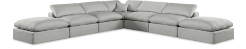 Comfy - 7 Piece Linen Modular Corner Sectional