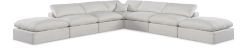 Comfy - 7 Piece Linen Modular Corner Sectional