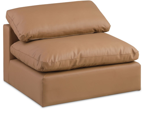 Comfy - Faux Leather Armless Chair