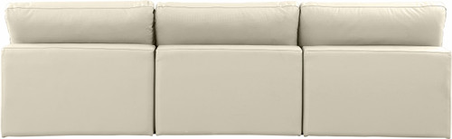 Comfy - Faux Leather Modular Armless Sofa 3 Seats
