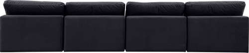 Comfy - Velvet Modular Armless Sofa 4 Seats