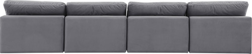 Comfy - Velvet Modular Armless Sofa 4 Seats