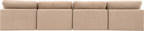 Comfy - Velvet Modular Armless Sofa 4 Seats