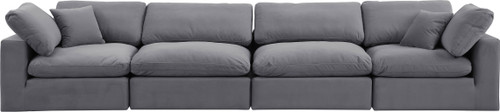 Comfy - Velvet Modular Sofa 4 Seats