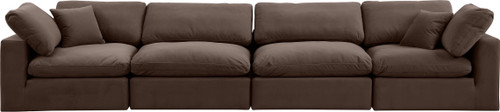 Comfy - Velvet Modular Sofa 4 Seats