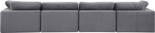 Comfy - Velvet Modular Sofa 4 Seats