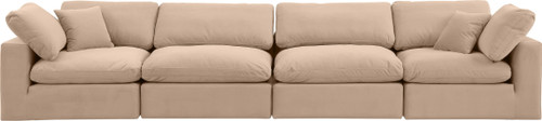 Comfy - Velvet Modular Sofa 4 Seats