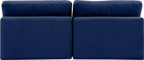 Comfy - Velvet Modular Armless Sofa 2 Seats