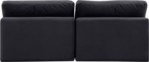 Comfy - Velvet Modular Armless Sofa 2 Seats
