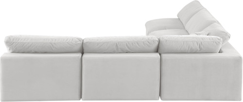 Comfy - 5 Piece Velvet Modular Corner Armless Sectional
