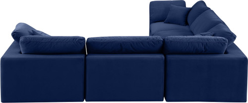 Comfy - 5 Piece Velvet Modular Corner Sectional