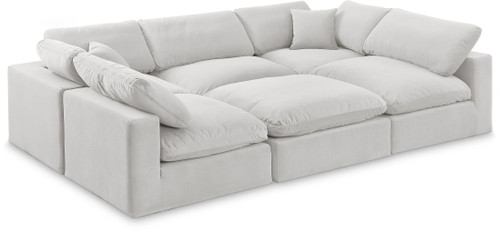 Comfy - 6 Piece Velvet Sectional