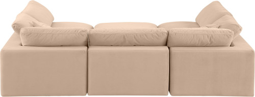 Comfy - 6 Piece Velvet Sectional