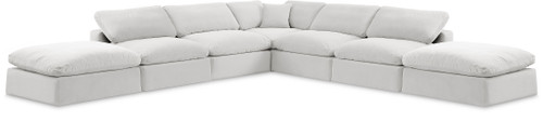 Comfy - 7 Piece Velvet Modular Corner Sectional