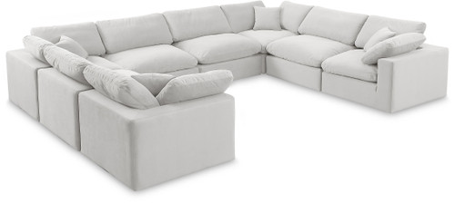Comfy - 8 Piece Velvet Modular Sectional