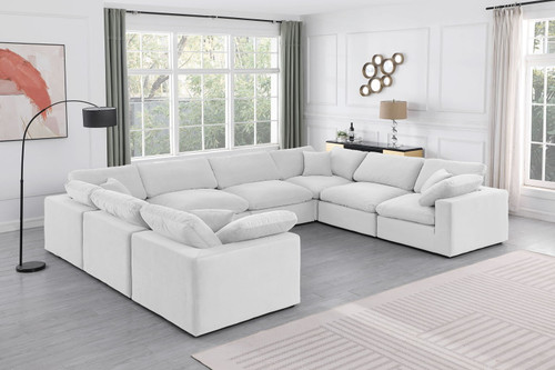 Comfy - 8 Piece Velvet Modular Sectional