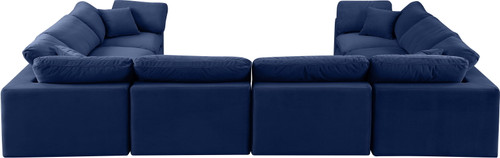 Comfy - 8 Piece Velvet Modular Sectional