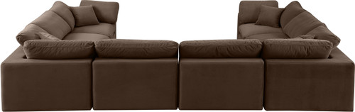 Comfy - 8 Piece Velvet Modular Sectional