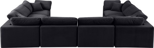 Comfy - 8 Piece Velvet Modular Sectional