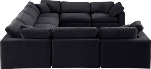 Comfy - 8 Piece Velvet Modular Sectional