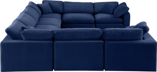 Comfy - 8 Piece Velvet Modular Sectional