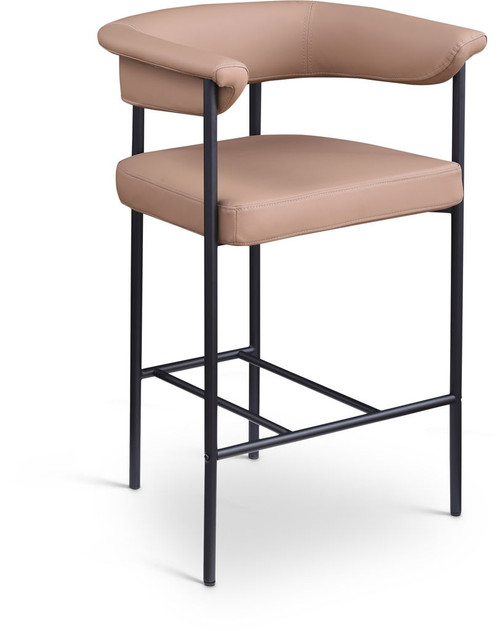 Malin - Faux Leather Counter Stool (Set of 2) - Tan Malin - Faux Leather Counter Stool (Set of 2) - Tan