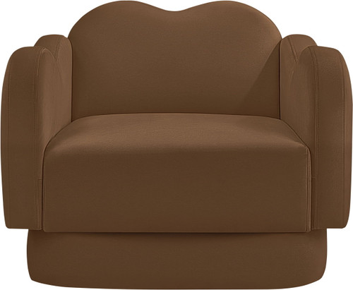 Bloom - Velvet Chair - Saddle