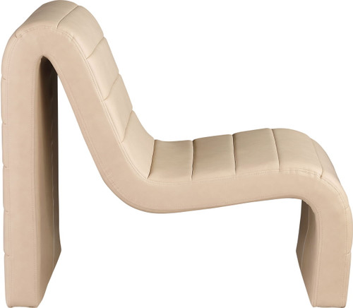 Ivy - Faux Leather Accent Chair - Tan