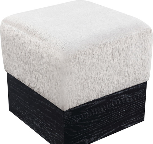 Havre - Ottoman / Stool With Black Base