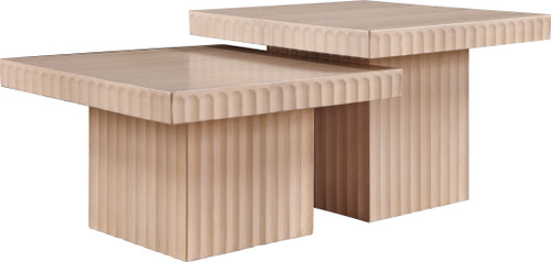 Spencer - 15" Oak Veneer 2 Piece Coffee Table