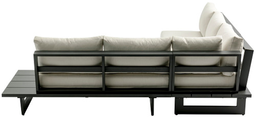 Maldives - Water Resistant Outdoor Patio Sectional With Gray Frame