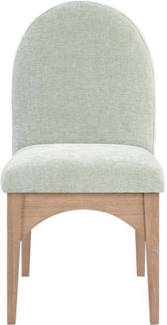 Waldorf - Chenille Dining Side Chair With Natural Legs