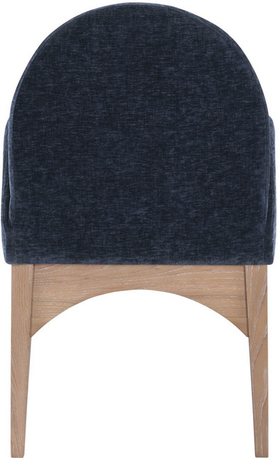 Waldorf - Chenille Dining Arm Chair With Natural Legs