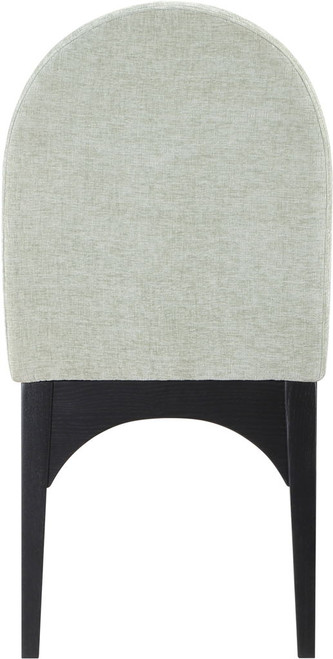 Waldorf - Chenille Dining Side Chair With Black Legs