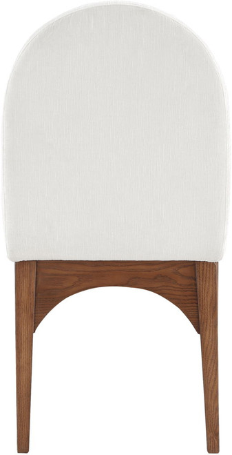 Waldorf - Chenille Dining Side Chair With Brown Legs