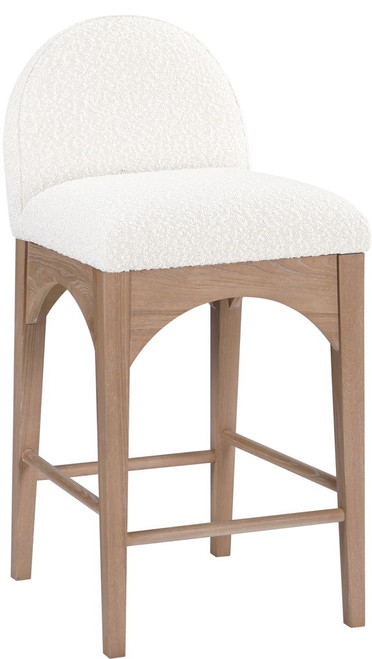 Waldorf - Boucle Stool With Natural Legs